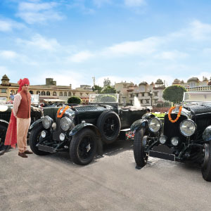 A vintage automobile carnival in Jaipur 