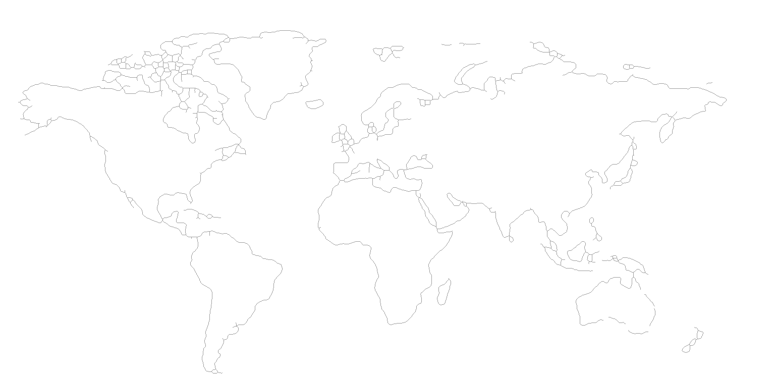 World line-art map